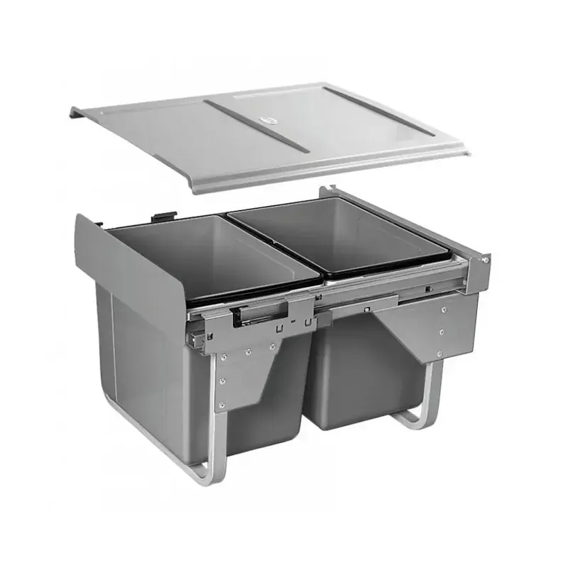 Ostatnia szansa Segregator na śmieci niski 2 x 15 L, do szafki 450mm