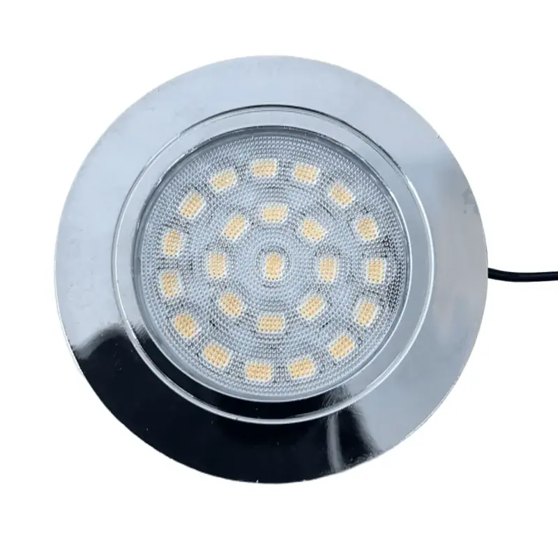 Oprawa Meblowa LED Okrągła, DL-42, CHROM, ciepły biały ( Na zamówienie ) Super okazja