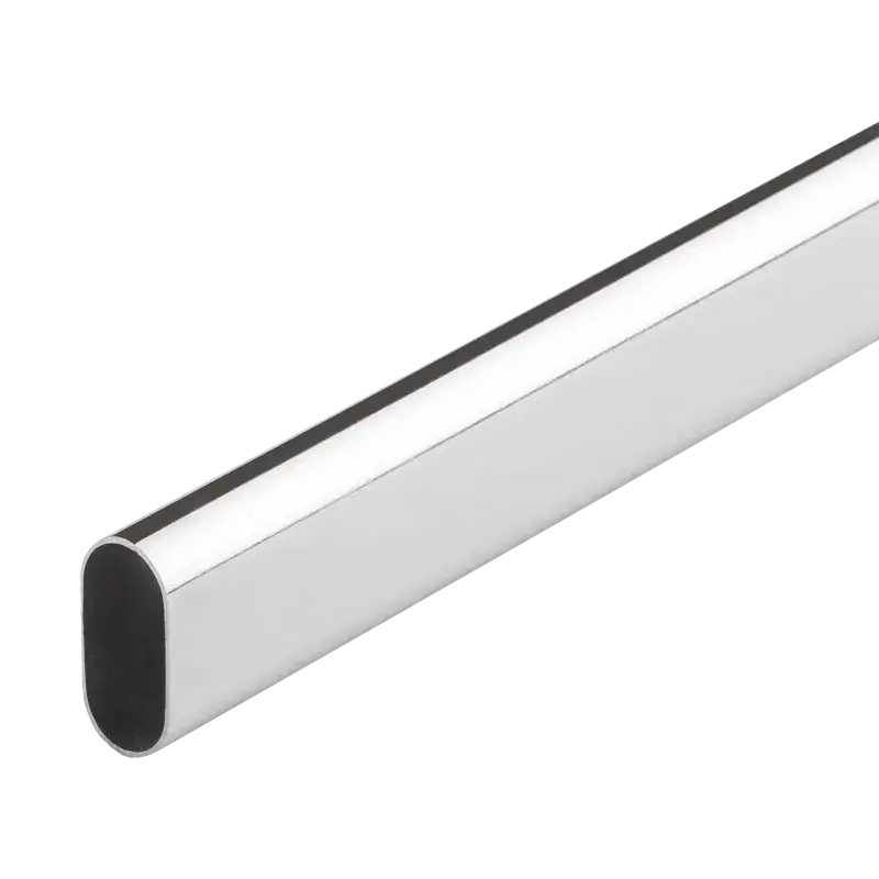 Ostatnia szansa Drążek meblowy, owalny 3000x15x30 mm, chrom
