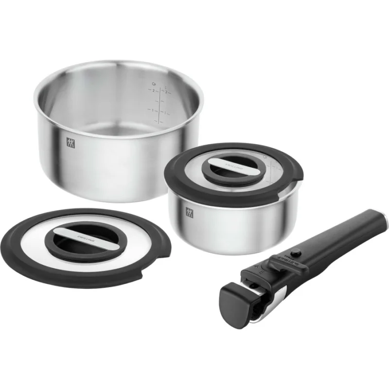 ZWILLING UNLOCK Zestaw 2 garnków z pokrywkami + uchwyt Hit cenowy