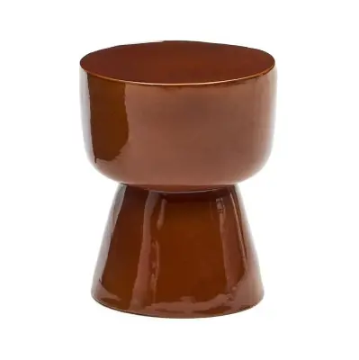 Hit cenowy Stolik Ogrodowy Mesquida 36 Cm Czerwony Kave Home