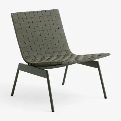 Oferta limitowana Fotel Ogrodowy Ville Av44 Brązowo-Zielony Andtradition