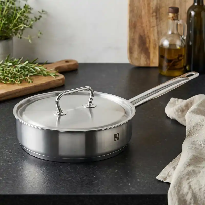 ZWILLING Twin Classic 24 cm - patelnia ze stali nierdzewnej z pokrywką Do wyczerpania zapasów