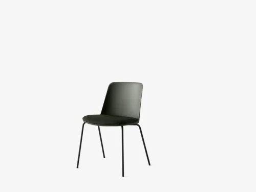 &Tradition krzesło tapicerowane RELY HW66 brązowozielone Oferta limitowana