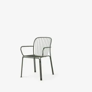 &Tradition krzesło z podłokietnikami THORVALD SC95 brązowo zielone Oferta czasowa