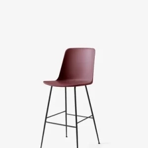 &Tradition krzesło barowe RELY HW96 75cm burgund Oferta