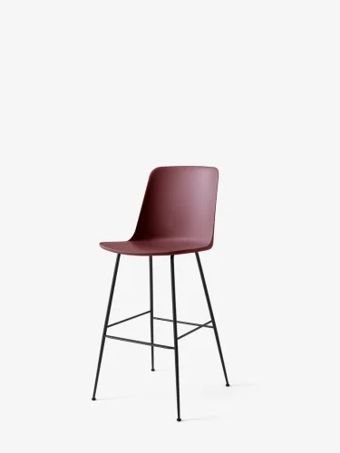 &Tradition krzesło barowe RELY HW96 75cm burgund Oferta